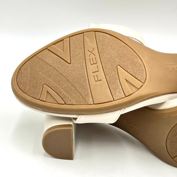 9.5W 9.5 WIDE WIDTH Lifestride Adore Me Cream Bone Ivory Dress Sandals Shoes - Picture 9 of 12